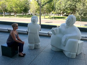 One of the things I love about Denver is its commitment to public art. These compelling statues are at the front