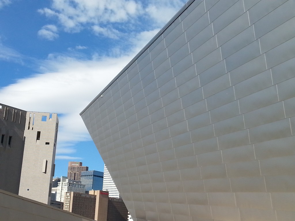 View from roof of Denver Art Center. 