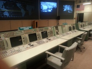 Original mission control room, no longer used; but you may recognize it from the movie Apollo 13.