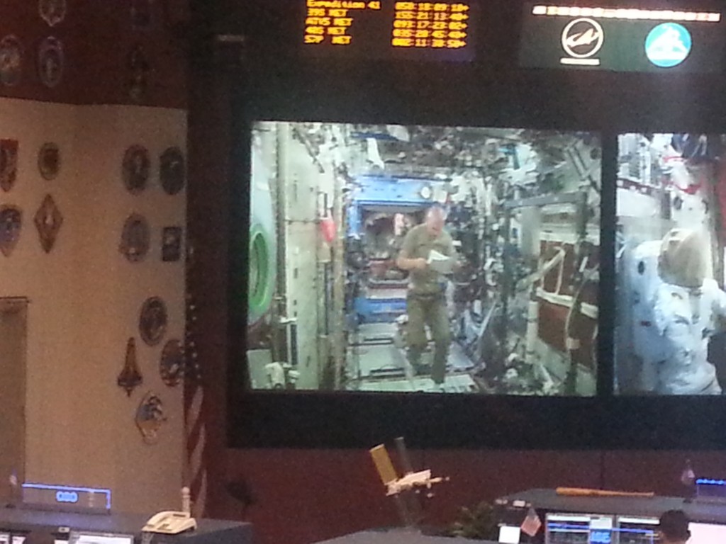 New control room with a live feed from the space station. The guys got to view the mission in real time. A highlight.