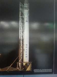 And a photo of SpaceX - the private space endeavor funded by Tesla\Elon Musk.