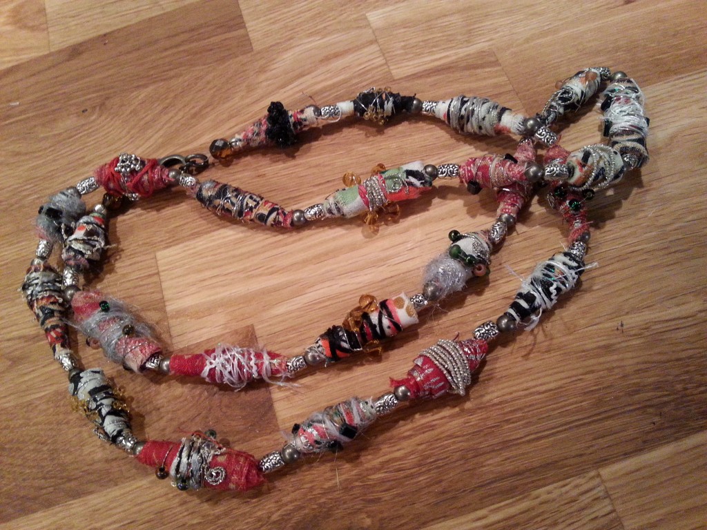 Completed necklace.