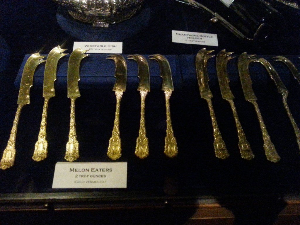 And how many melon knives are in your silver service???